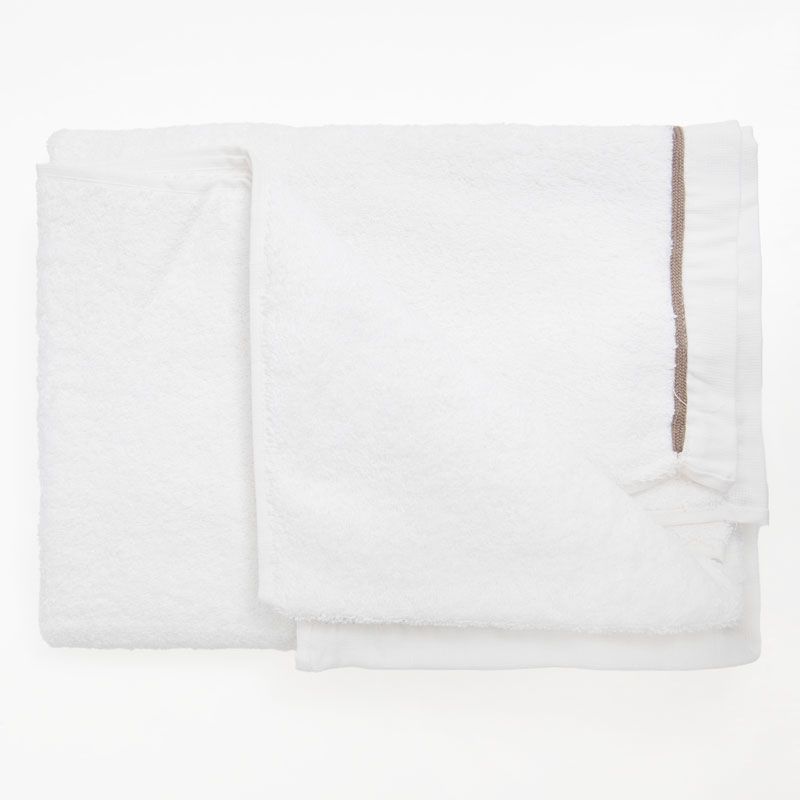 Serviette invite eponge blanc 70x140 serv70montecblan Mixte SUD ETOFFE