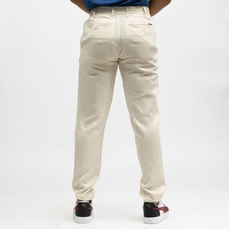 Pantalon lin mélangé cordon julien Homme PANAME BROTHERS