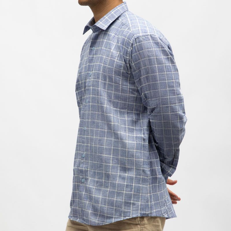 Chemise carreaux bleu roi 09 bill0891reg Homme BILL TORNADE