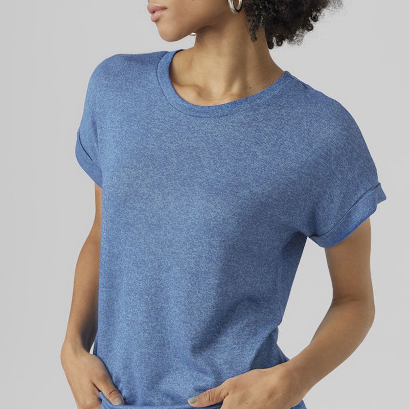 Tee shirt col rond maille fine brianna Femme VERO MODA