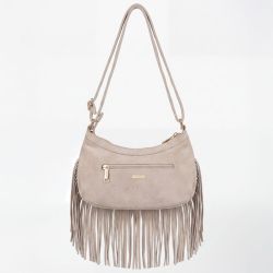 Sac porte epaule a frange noir tos-p26074 Femme TORRENTE