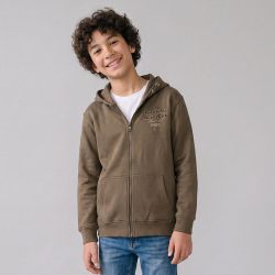 Sweat zippe capuche light kaki 7811 Enfant REDSKINS