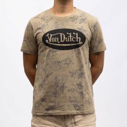 Tee shirt mc imprime hawai vd/p/1/tr/front/hh Homme VON DUTCH