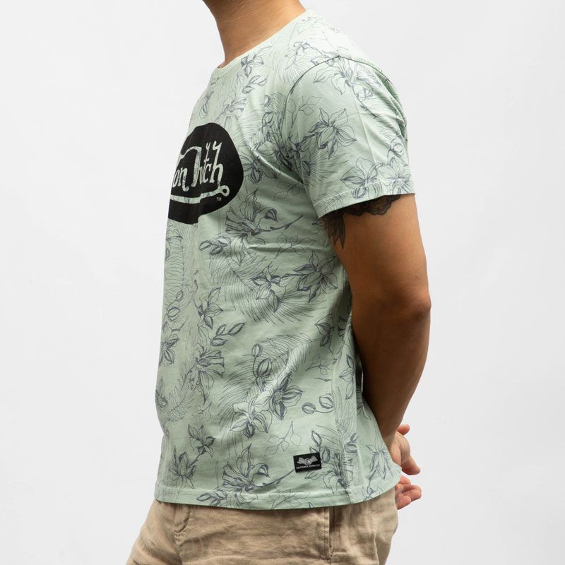 Tee shirt mc imprime hawai vd/p/1/tr/front/hh Homme VON DUTCH