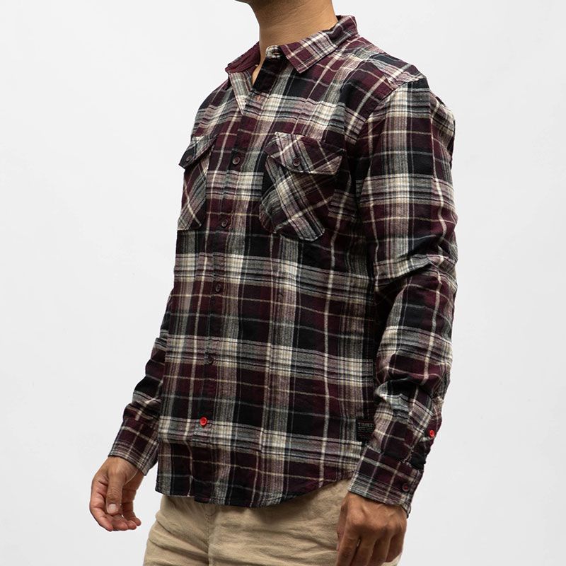 Chemise ml 5516 port red anthra check 23-10109-00-1127 Homme TIMEZONE