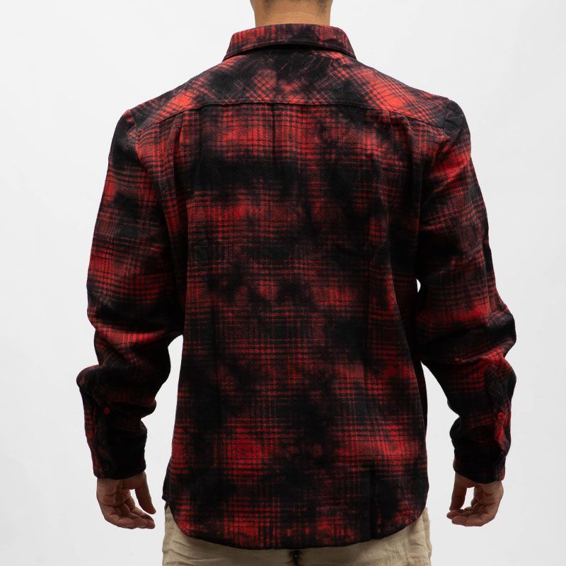 Chemise ml 5051 red black check 23-10136-00-1127 Homme TIMEZONE