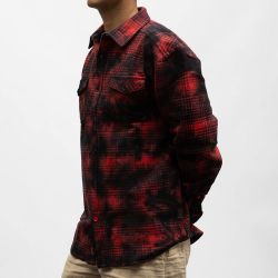 Chemise ml 5051 red black check 23-10136-00-1127 Homme TIMEZONE