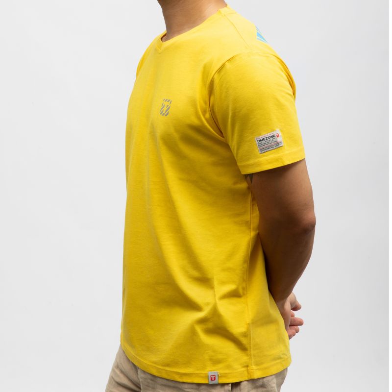 Tee shirt 7093 lemon yellow 22-10240-10-6111 Homme TIMEZONE