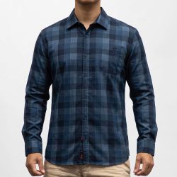 Chemise ml 30027 blue multicolor check 23-10151-00-1200 Homme TIMEZONE