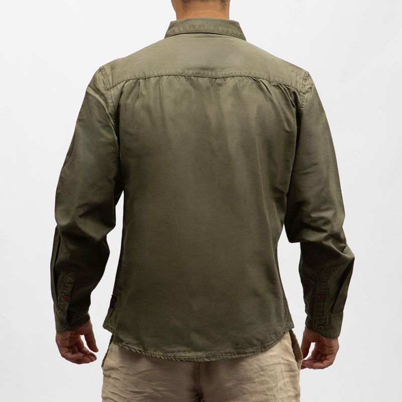 Chemise ml 4044 olive grey 23-10151-00-1199 Homme TIMEZONE