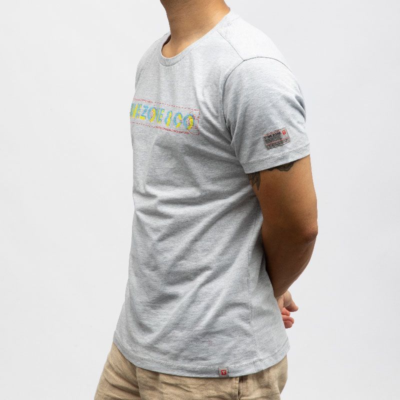 Tee shirt 2069 crystal grey melange 22-10239-10-6111 Homme TIMEZONE