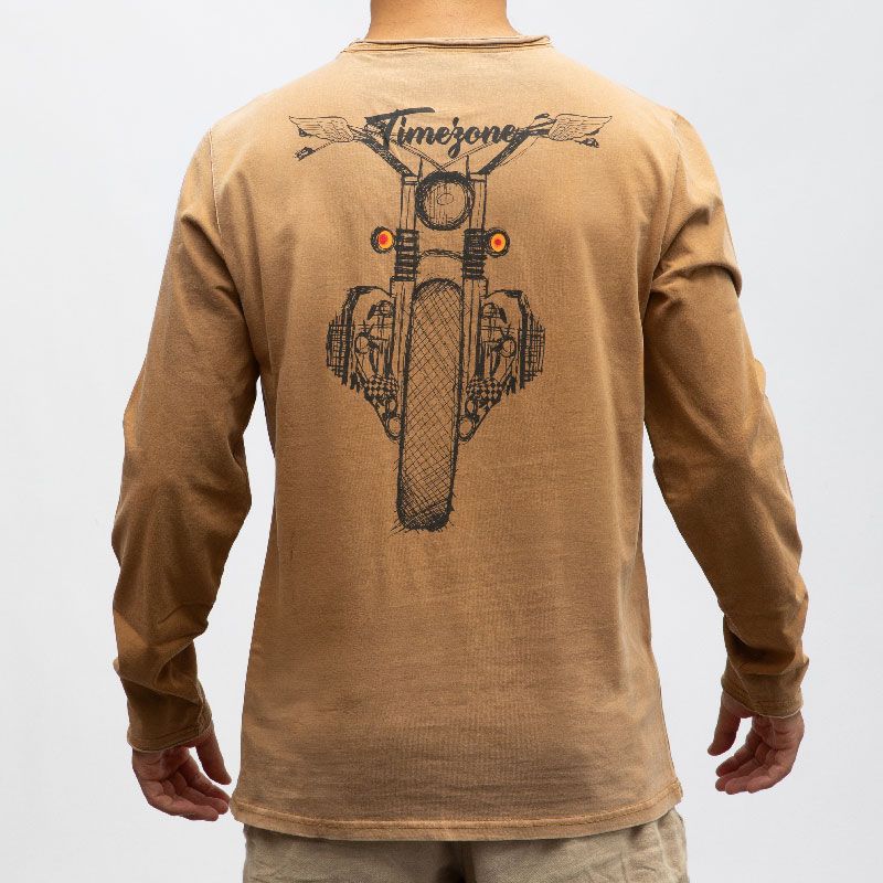 Tee shirt ml 6100 golden brown 22-10296-10-6006 Homme TIMEZONE