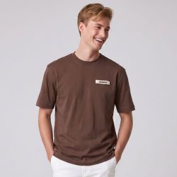Tee shirt col rond coton avec logo et pochette de rangement Homme JACQUEMUS