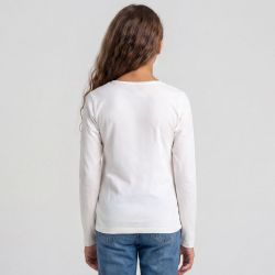 Tee shirt ml lilo et stitch blanc hy10153 Enfant DISNEY