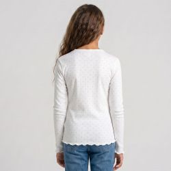 Haut manche longue beige/noir/rose p13 4-14 ans Enfant CXL BY CHRISTIAN LACROIX