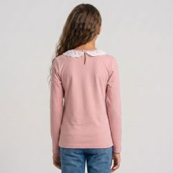 Haut manche longue blanc/rose marine cl270 4-14 ans Enfant CXL BY CHRISTIAN LACROIX