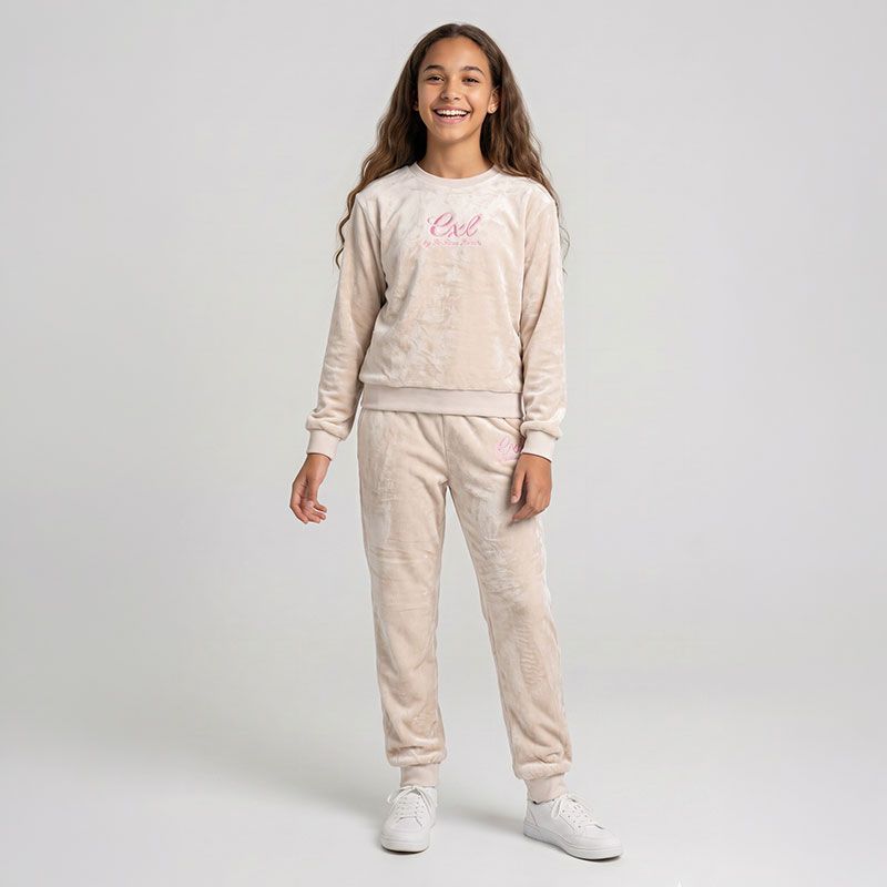 Ensemble polaire ecru/rose/beige cl281 4-14 ans Enfant CXL BY CHRISTIAN LACROIX
