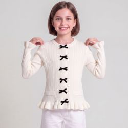 Pull blanc/noir/bordeaux/beige kb008 4-12 ans Enfant CXL BY CHRISTIAN LACROIX