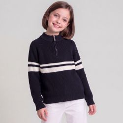 Pull gris/bleu/marron cb008 4-12 ans Enfant CXL BY CHRISTIAN LACROIX