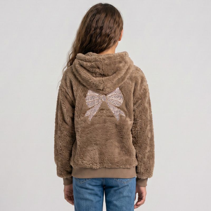 Veste polaire blanc/rose/marron cl279 4-14ans Enfant CXL BY CHRISTIAN LACROIX