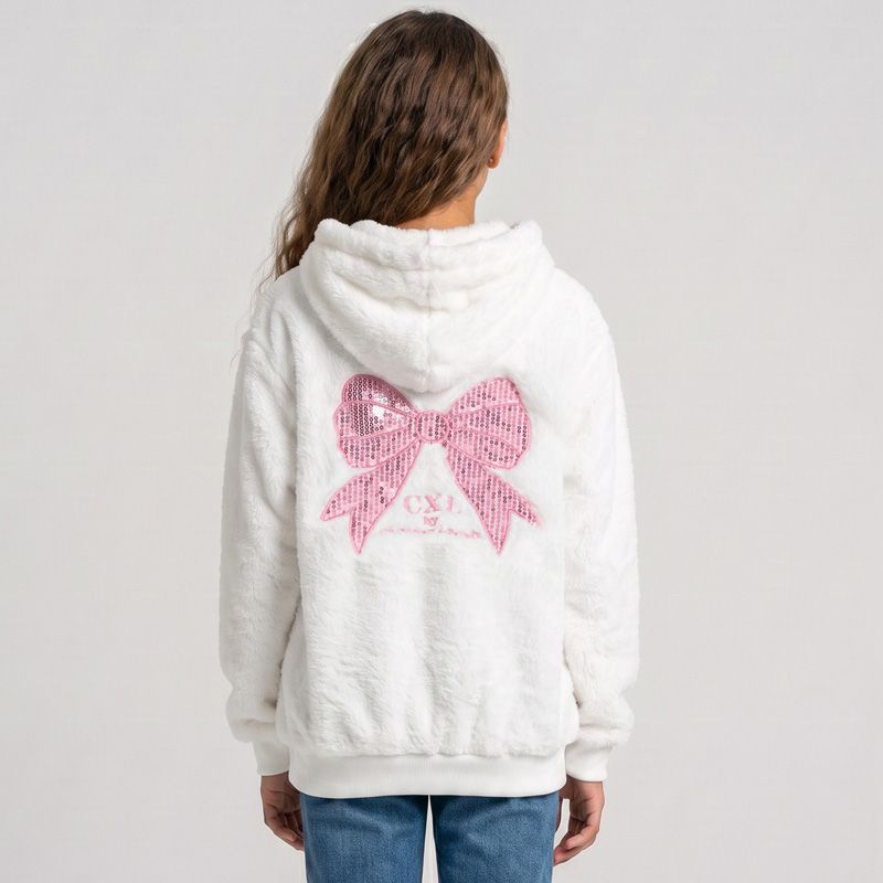 Veste polaire blanc/rose/marron cl279 4-14ans Enfant CXL BY CHRISTIAN LACROIX