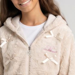Veste polaire blanc/rose/beigecl278 4-14 ans Enfant CXL BY CHRISTIAN LACROIX