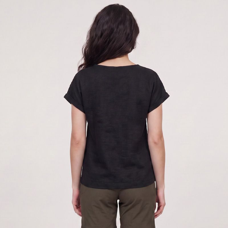 Tee shirt marron cassidy 11123429c Femme LES TROPEZIENNES PAR M.BELARBI