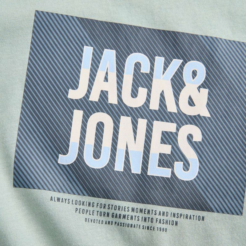 Tee shirt jwhhudson iceberg green 12305078 4573 Homme JACK & JONES