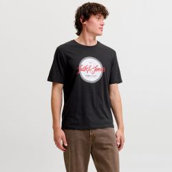 Tee shirt jwhurban black 12305082 4573 Homme JACK & JONES
