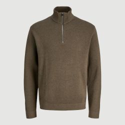 Pull jwhmilano stitch stone gray 12284509 4573 Homme JACK & JONES