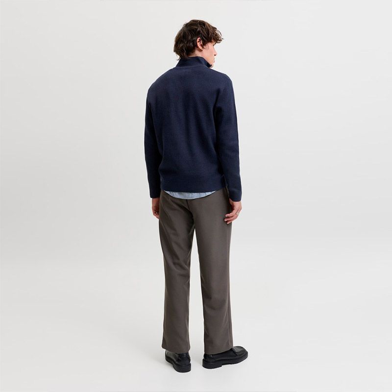 Pull jwhmilano stitch stone gray 12284509 4573 Homme JACK & JONES