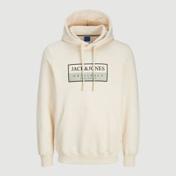 Sweat a capuche jwhfrederiksberg antique white 12285944 4573 Homme JACK & JONES