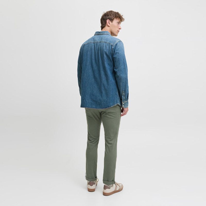 Pantalon chino avec ourlets coton bolton bowie Homme JACK & JONES