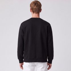 Sweat à col rond coton vert logo brodé Homme LEVI'S