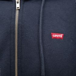 Sweat à capuche bordeaux avec fermeture éclair Homme LEVI'S