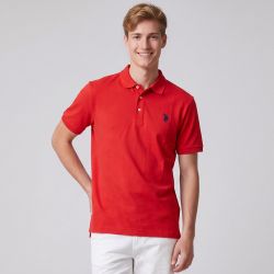 Polo jersey bleuette Homme US POLO