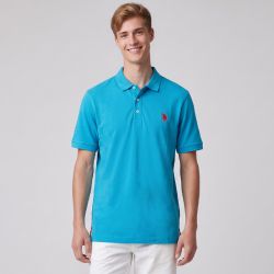Polo jersey bleuette Homme US POLO