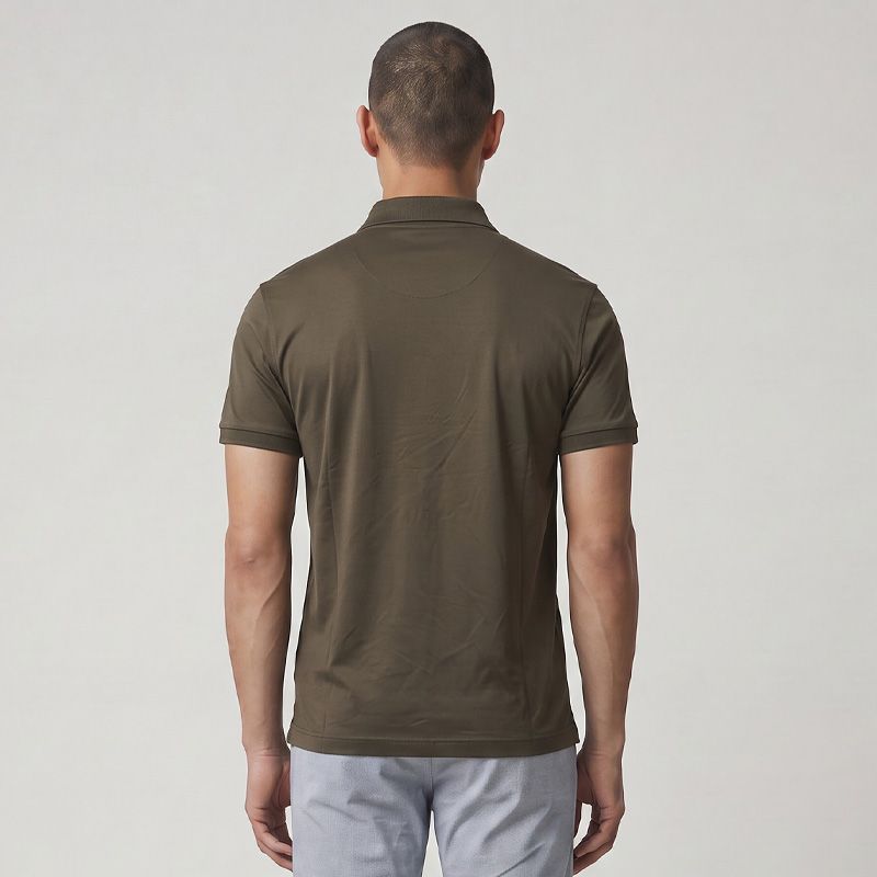 Polo rock regular avec boutons Homme HBT