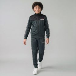 Ensemble jogging zippe vert fonce sj00357b Enfant ELLESSE