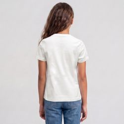 TEE SHIRT BLANC IMPRIME JG ANIMAL T KA2986