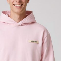 Sweat à capuche coton regular avec pochette de rangement Homme JACQUEMUS