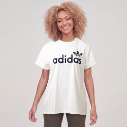 Tee shirt blanc casse graphic bf tee jc7700 Femme ADIDAS