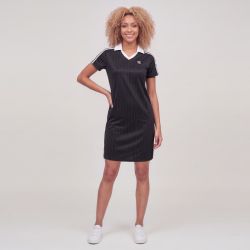 Robe tee shirt noir col v ss dress jd2599 Femme ADIDAS