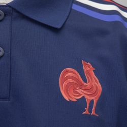 Polo supporter rugby france bleu fonce h jg8214 Homme ADIDAS