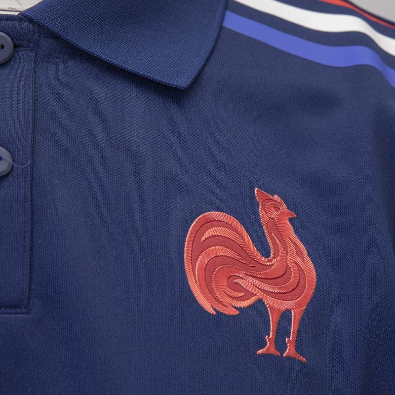 Polo supporter rugby france bleu fonce h jg8214 Homme ADIDAS