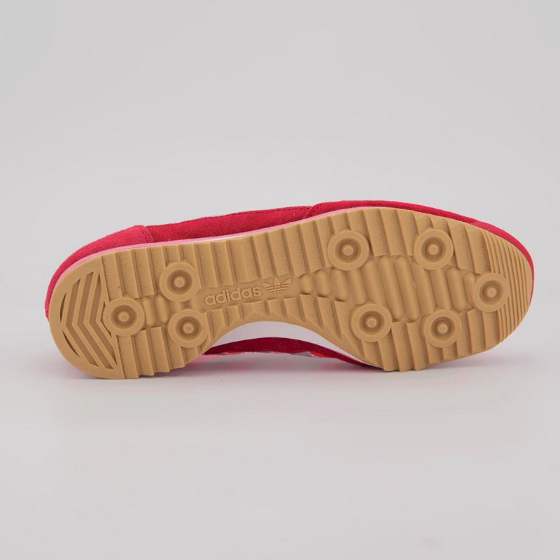 Baskets fluos cuir à bandes avec lacets Femme ADIDAS