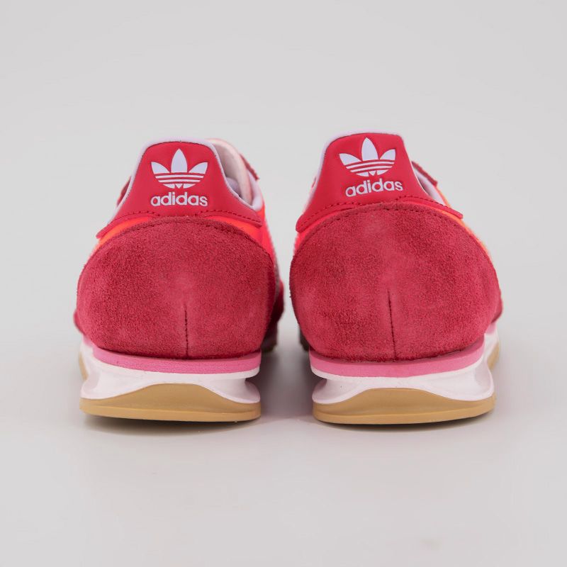 Baskets fluos cuir à bandes avec lacets Femme ADIDAS