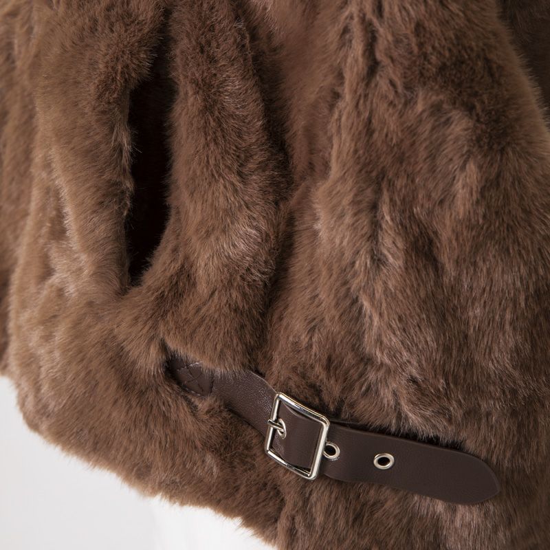 Veste zippee a capuche fourrure wz-03 Femme HERITAGE COUTURE