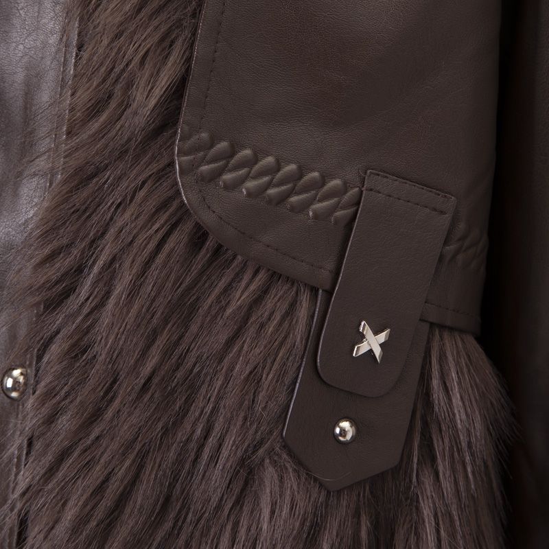 Blouson simili cuir a fourrure wz-02 Femme HERITAGE COUTURE