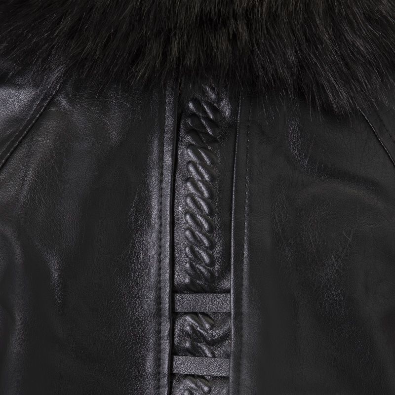 Blouson simili cuir a fourrure wz-02 Femme HERITAGE COUTURE